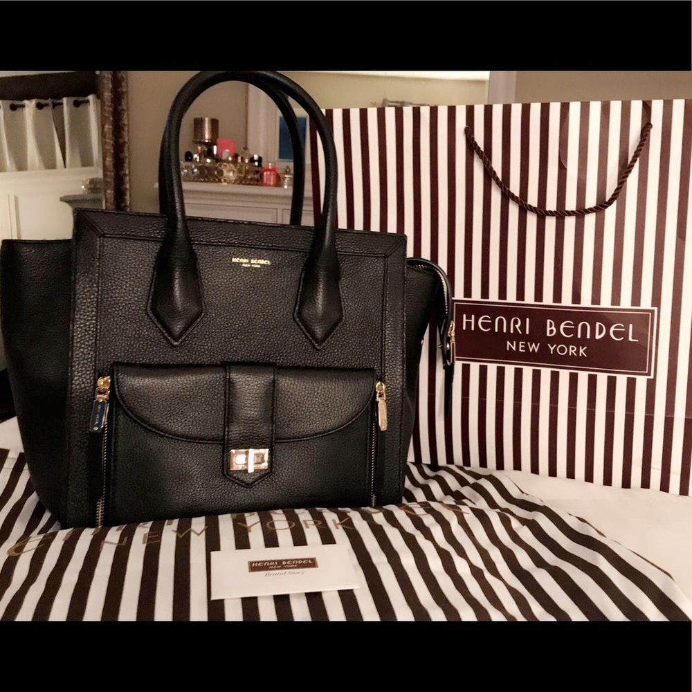 Black Henri Bendel New York Rivington Tote